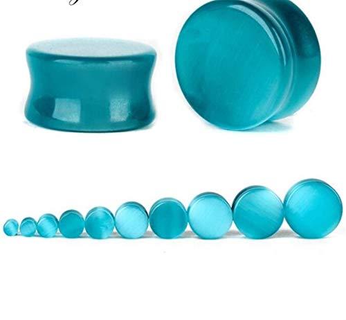 Ohr Expander Piercing 1 Paar Opalit Stein Ohr Plugs Tunnel von Generic