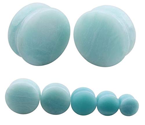 Ohr Expander Piercing 1 Paar Opalit Stein Ohr Plugs Tunnel Ohr Expander Piercing 1 Paar Opalit Stein Ohr Plugs Tunnel von Generic