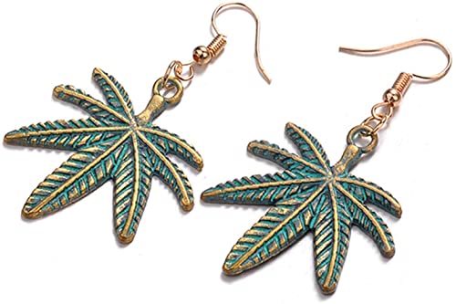 Ohrhänger Vintage Boho Ohrringe Ahornblatt Blatt Statement Schmuck für Thanksgiving von Generic