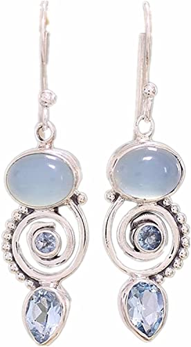 Ohrhänger aus Topas aus Sterlingsilber für Damen von Generic