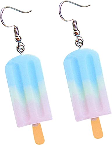 Ohrhänger für Damen, Ohrringe, Popsicle Charms, Strandschmuck, Zubehör für Damen, Blau / Violett von Generic