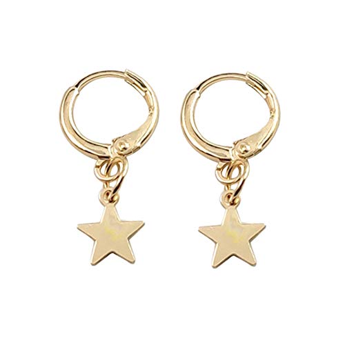 Ohrhänger mit Anhänger, geeignet für Jugendliche, Mondstern-Ohrringe, Temperament, einfach und modisch von Generic
