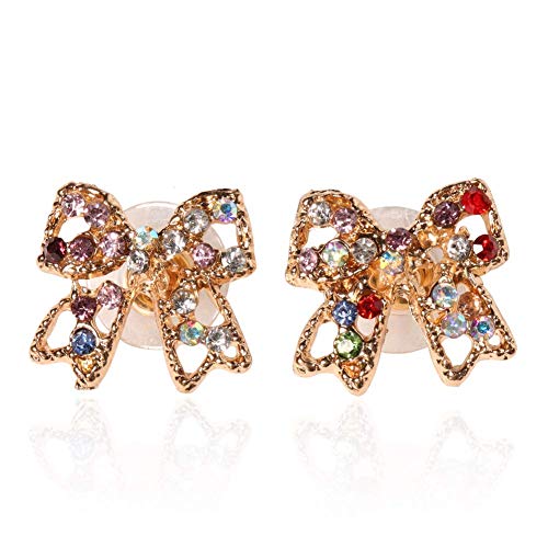 Ohrringe, Ohrhänger, Ohrringe aus bunten Kristallperlen in Goldtönen, für Frauen, mit Schmuck, Geschenk, tragbar und nützlich von Generic