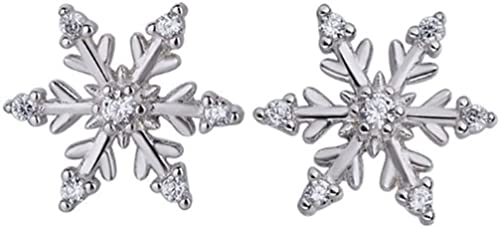 Ohrringe, Schneeflocke, lässig, versilbert, Ohrhänger, Strass, Schmuck, Kristall, Damen, Ohrstecker, Ohrstecker von Generic