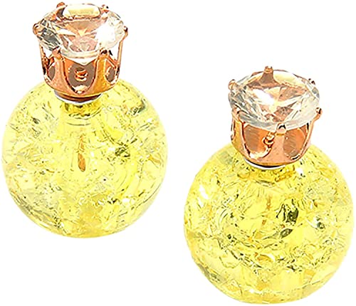 Ohrringe, doppelseitig, Ohrringe vorne und hinten, für Frauen, einfache Kristallkugel, für Frauen, Mädchen, Schmuck von Generic