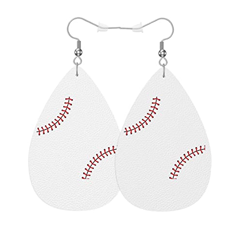 Ohrringe Für Frauen Baseball Mit Roter Spitze Und Sport-Baseball Mit Roter Naht Und Ball Damen Ohrring Klassischen 1 Paar Schmuck Ohrringe, Für Frauen, Wedding, Festival Ohrringe Für Frauen Baseball Mit Roter Spitze Und Sport-Baseball Mit Roter Naht Und Ball Damen Ohrring Klassischen 1 Paar Schmuck Ohrringe, Für Frauen, Wedding, Festival von Generic