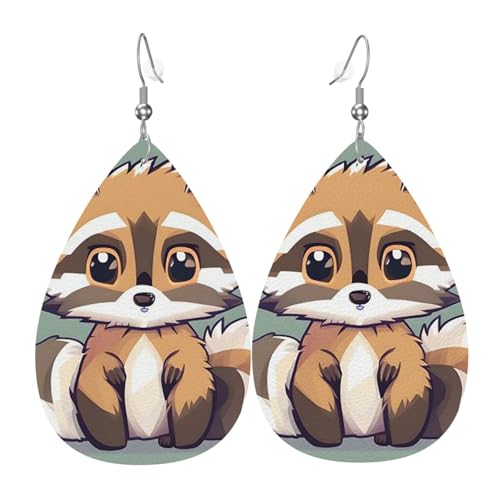 Ohrringe Für Frauen Cartoon Süßer Waschbär Damen Ohrring Mode 1 Paar Schmuck Ohrringe, Für Braut Party, Valentine'S Day, Ouple von Generic