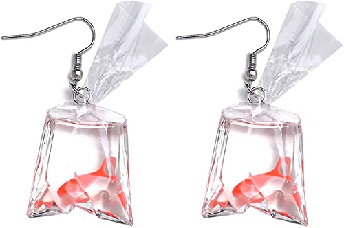 Ohrringe Goldfisch Ohrringe Ohrhänger süß und lustig von Generic