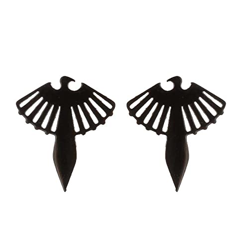 Ohrringe Phoenix aus Edelstahl, minimalistisch, antiallergisch, Piercing, Glücksvogel, Ohrringe, Schmuck, Pendler von Generic
