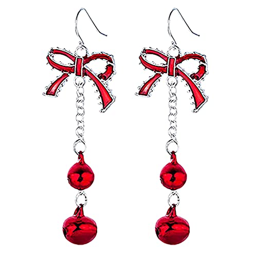 Ohrringe Silber 925 Weihnachten Lange Ohrringe Hängend 925 Sterling Baumelnde Ohrringe Geschenke u. für Frauen-Ohrringe Weihnachten für Frauen-Weihnachtsohrringe Halloween Ohrringe (A, One Size) von Generic