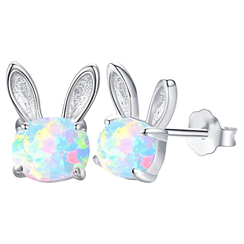 Ohrringe Synthetischer Opal Stern Ohrstecker Zierliche Ohrringe Damen Geschenk Ohrringe Schlichter Schmuck für empfindliche Ohren Elefanten Ohrringe (Pink, One Size) von Generic