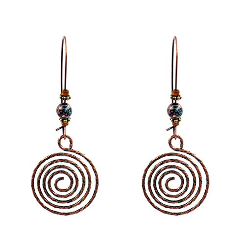 Ohrringe Vintage Disc Hohl Lange Ohrhänger Kreativ Durchbrochen Lollipop Ohrringe Tropfen Schmuck Geschenk für Frauen Mädchen praktisch und praktisch von Generic