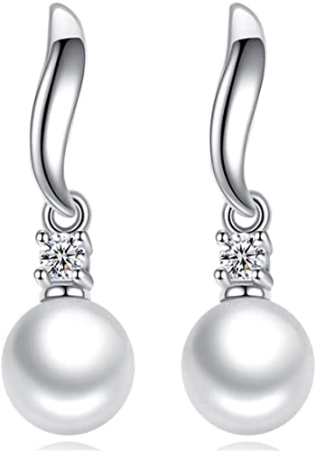 Ohrringe aus Kunstperlen für Damen, Ohrhänger in Tropfenform, Damenschmuck von Generic