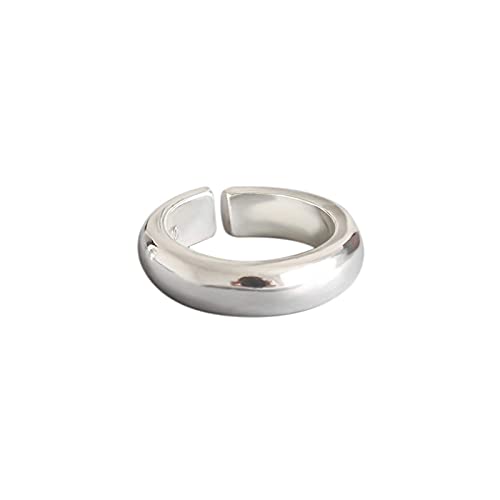 Ohrringe für Damen Ringe Für Frauen Vintage S925 Sterling Silber Minimalist Glatte ?Ffnung Verstellbarer Fingerring Engagement Feines Zubeh?R Geschenk von Generic