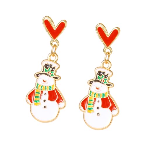 Ohrringe mit Weihnachtsmotiven, Legierung, Textur, eleganter Ohrschmuck, geeignet für den täglichen Gebrauch und besondere Anlässe, as show, Wie abgebildet, Kein Edelstein von Generic