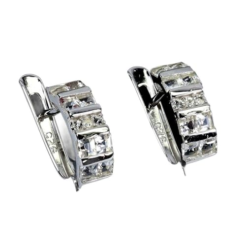 Ohrstecker fein elegant 925 Silber weiß Topas natur 3 Ohrstecker fein elegant 925 Silber weiß Topas natur 3 von Generic