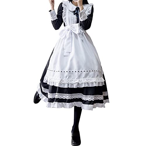 Oktoberfest Damen Outfit Oktoberfest Kostüm für Damen, deutsches Dirndl Kleid, traditionelle bayerische Karnevalsparty, Bierfest Mädchen Kostüm, Oktoberfest Dirndl-Kleid mit Schürze bz10 von Generic