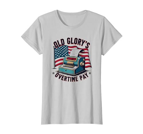 Old Glorys Überstundenvergütung T-Shirt, Damen, Silber, L Old Glorys Überstundenvergütung T-Shirt, Damen, Silber, L von Generic