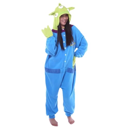 Onesie Kostüm, Onesie Damen Kostüm Tier Einteiler Pyjama Schlafanzug Overall Erwachsene Ganzkörper Kostüm Tierkostüm Kuschelig Lustig Faschingskostüme für Damen Hausanzug Loungewear von Generic