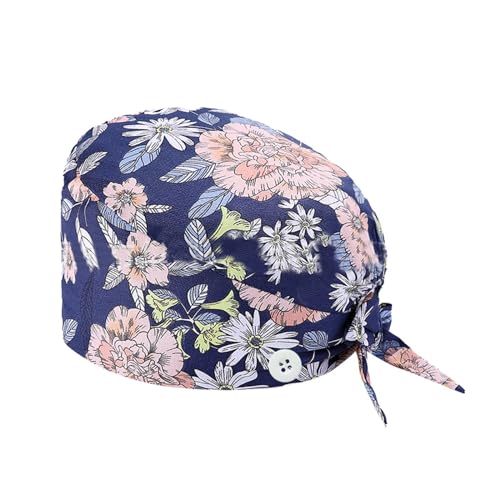 Op Hauben Damen Op Haube Stoff Krankenschwester Haube Einstellbare Chirurgische Mütze Knöpfen Verstellbar Arbeitskappe Schweißbandkapuzen Baumwolle Staubkappe Kappe Turban Hut (01-Sky Blue, One Size) Op Hauben Damen Op Haube Stoff Krankenschwester Haube Einstellbare Chirurgische Mütze Knöpfen Verstellbar Arbeitskappe Schweißbandkapuzen Baumwolle Staubkappe Kappe Turban Hut (01-Sky Blue, One Size) von Generic