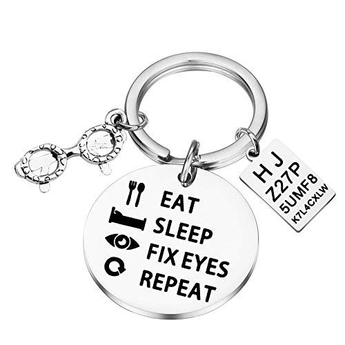 My Pet Elephant Optometrist Gifts Eat Sleep Fix Eyes Repeat Schlüsselanhänger Optiker Geschenk Augenarzt Geschenk Augenarzt Augenarzt Geschenk von My Pet Elephant