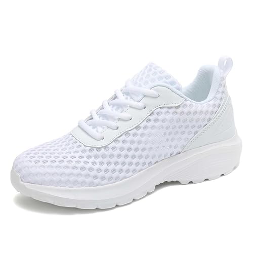 Orthoback Schuhe Damen Air Cushion Slip On Sneakers Frauen MädchenBarfußSchuhe Leichtgewichts Atmungsaktiv Tragbar Anti-Rutsch Laufschuhe Dämpfung Turnschuhe Fitness Orthopädische von Generic