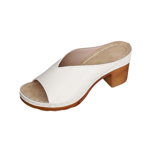 Orthopädische Hausschuhe Damen Sommer Breite Füße rutschfest Badeschlappen Leichte Slipper Sandalen Sommer Latschen Hausschuhe rutschfeste Schuhe Slippers Outdoor von Generic