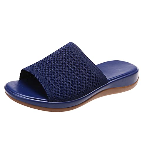 Orthopädische Pantoletten Damen Flach Bequem Orthopädische Leichte Offener Zehen Slide Sandalen Sommer Latschen Schlappen rutschfeste Schuhe Slippers Outdoor Orthopädische Pantoletten Damen Flach Bequem Orthopädische Leichte Offener Zehen Slide Sandalen Sommer Latschen Schlappen rutschfeste Schuhe Slippers Outdoor von Generic