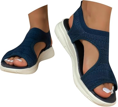 Orthopädische Sandalen Damen - Breite Füße Plateau Schlappen Mit Fußbett Sommerschuhe Sandalen Damen Sommer Weite Barfuss Offene Schuhe Elegant Und Bequem Orthopädische Sandalen Damen - Breite Füße Plateau Schlappen Mit Fußbett Sommerschuhe Sandalen Damen Sommer Weite Barfuss Offene Schuhe Elegant Und Bequem von Generic