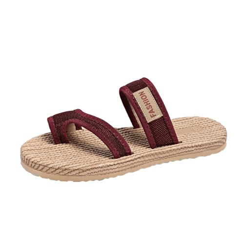 Orthopädische Sandalen Damen Hallux Valgus Flach Pantolette Flip Flops Leicht Strandsandalen Breite Füße Hausschuhe Flachesandalen Big Toe Netz-Hausschuhe mit Fußgewölbeunterstützung von Generic