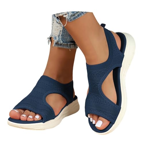 Orthopädische Sandalen Damen Sommer mit Weiches Fußbett Wandern Breite Füße Plateau Sommerschuhe Bequem Waschbare Slingback Offene Schuhe Sport Outdoor Wassersandalen 37-43 Orthopädische Sandalen Damen Sommer mit Weiches Fußbett Wandern Breite Füße Plateau Sommerschuhe Bequem Waschbare Slingback Offene Schuhe Sport Outdoor Wassersandalen 37-43 von Generic