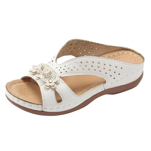 Orthopädische Sandalen Für Damen Sommer Atmungsaktiv Offener Zeh Retro Sandaletten Komfort Walking Pantoffeln with Arch Support PU-Leder Plateau Sandals Freizeit Strandschuhe Orthopädische Sandalen Für Damen Sommer Atmungsaktiv Offener Zeh Retro Sandaletten Komfort Walking Pantoffeln with Arch Support PU-Leder Plateau Sandals Freizeit Strandschuhe von Generic