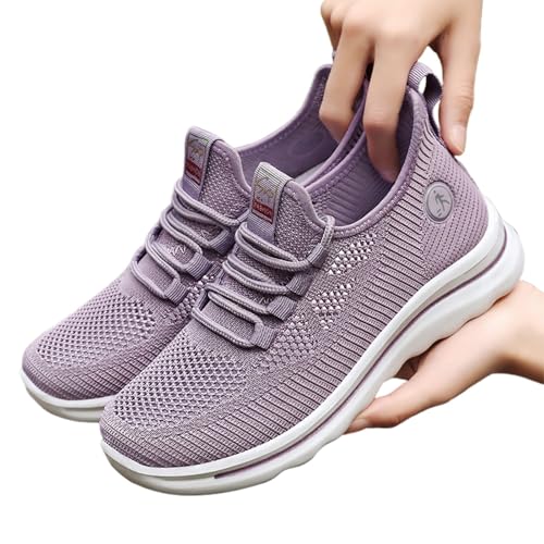 Orthopädische Schuhe Damen Hatme Wanderschuhe Cloudwalk Pro Breite Füße Plateau Turnschuhe Schnürsenkel atmungsaktiv bequem lässig Einfarbig Freizeit-Schuhe Fashion Laufschuhe von Generic
