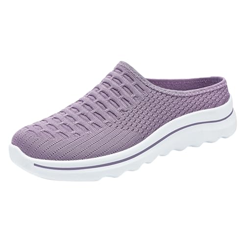 Orthopädische Schuhe Damen Slip On Sneakers Hinten Offen Hausschuhe Mesh Atmungsaktiv Clogs Geschlossen Sandals Breite Füße Walkingschuhe rutschfest Slipper Bequeme Damenschuhe von Generic