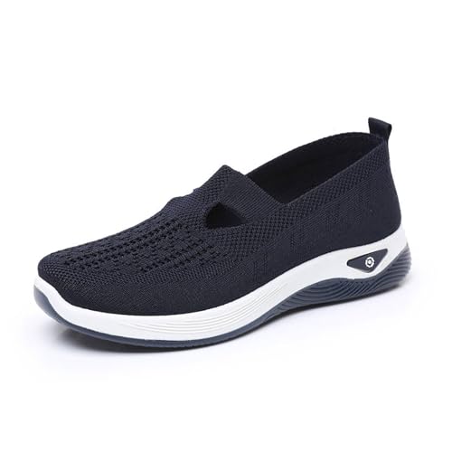 Orthopädische Schuhe Damen Sneaker, Schuhe ohne Schnürung für Damen Handsfree Slip On Walkingschuhe Orthopädische Plateau-Turnschuhe Leicht Bequeme Erhöhte Dämpfung und Entlastung der Füße Orthopädische Schuhe Damen Sneaker, Schuhe ohne Schnürung für Damen Handsfree Slip On Walkingschuhe Orthopädische Plateau-Turnschuhe Leicht Bequeme Erhöhte Dämpfung und Entlastung der Füße von Generic