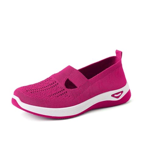 Orthopädische Schuhe Damen Sneaker, Schuhe ohne Schnürung für Damen Handsfree Slip On Walkingschuhe Orthopädische Plateau-Turnschuhe Leicht Bequeme Erhöhte Dämpfung und Entlastung der Füße Orthopädische Schuhe Damen Sneaker, Schuhe ohne Schnürung für Damen Handsfree Slip On Walkingschuhe Orthopädische Plateau-Turnschuhe Leicht Bequeme Erhöhte Dämpfung und Entlastung der Füße von Generic