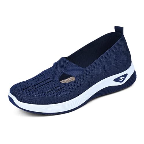 Orthopädische Schuhe Damen Sneaker, Schuhe ohne Schnürung für Damen Handsfree Slip On Walkingschuhe Orthopädische Plateau-Turnschuhe Leicht Bequeme Erhöhte Dämpfung und Entlastung der Füße Orthopädische Schuhe Damen Sneaker, Schuhe ohne Schnürung für Damen Handsfree Slip On Walkingschuhe Orthopädische Plateau-Turnschuhe Leicht Bequeme Erhöhte Dämpfung und Entlastung der Füße von Generic