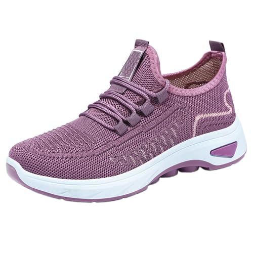 Ortopädische Schuhe Walkingschuhe Leichte Breite Füße Slip Sneaker Mesh Atmungsaktive Trekkingschuhe Weiche Sohle Flach Turnschuhe rutschfeste Freizeitschuhe Mode Laufschuhe von Generic