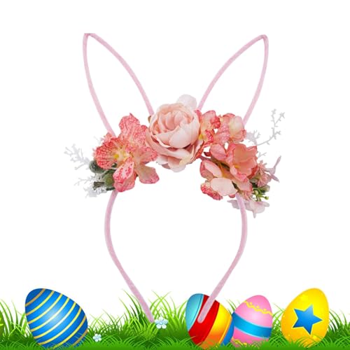Osterhasenohren Stirnband - Stilvoller -Cosplay Hairhoop, Hasenohren Haarschmuck | Dekoration, Photo Booth Zubehör Blühendes Blumen-Stirnband, Osterhasen Ohrenschmuck für Erwachsene, Kinder Osterhasenohren Stirnband - Stilvoller -Cosplay Hairhoop, Hasenohren Haarschmuck | Dekoration, Photo Booth Zubehör Blühendes Blumen-Stirnband, Osterhasen Ohrenschmuck für Erwachsene, Kinder von Generic