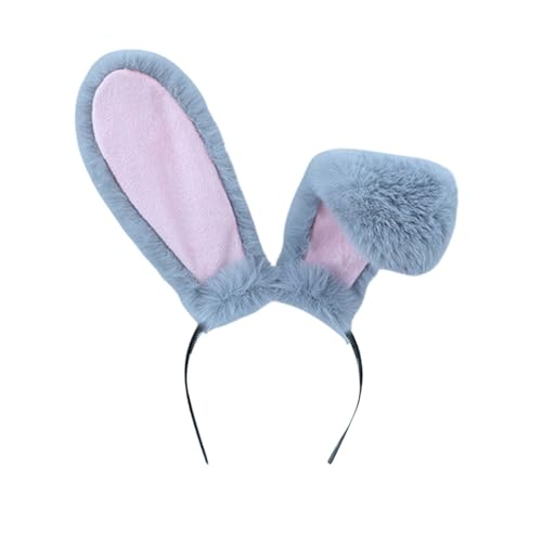 Ostern Hasen Ohren Haarreif Hasenohren Zubehör Haarreif Mit Hasenohren Bunny PlüschHaarreifen Für Ostern Karneval Party Halloween Cosplay Kostüm Maskerade Dekoration von Generic