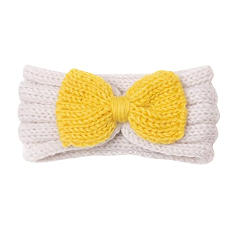 Outdoor Headwrap für Kinder Kleinkind Baby Jungen Mädchen gestrickt Stretch Color Block Bowknot Haarband Kopfbedeckung Stirnband von Generic