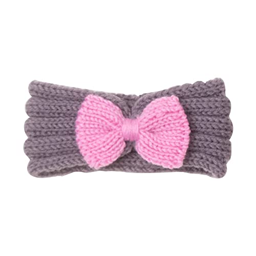 Outdoor Headwrap für Kinder Kleinkind Baby Jungen Mädchen gestrickt Stretch Color Block Bowknot Haarband Kopfbedeckung Stirnband von Generic