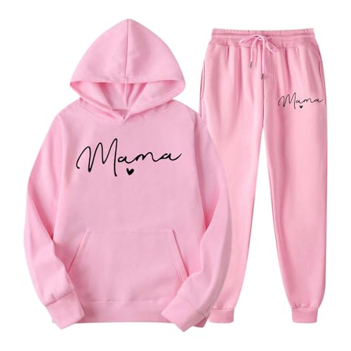 Outdoor Jogginganzug Damen NachtwäSche Damen Baumwolle Sweat Suit Damen Jogginganzug Damen Schwarz Pyjama Zweiteiler Damen Jogginganzug Nicki Damen Pyjama Anzug Damen Flauschiger Jogginganzug Damen von Generic