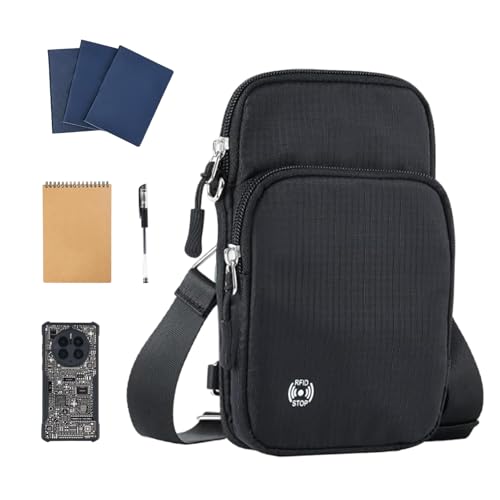Outdoor Umhängetasche - leichte Umhängetasche, Anti-Diebstahl-Brustrucksack | Bequeme Bauchtasche mit -Schutz, Rucksack für Camping, Wandern und Reisen, 7,48 x 4,7 cm, Schwarz , Se référer au Outdoor Umhängetasche - leichte Umhängetasche, Anti-Diebstahl-Brustrucksack | Bequeme Bauchtasche mit -Schutz, Rucksack für Camping, Wandern und Reisen, 7,48 x 4,7 cm, Schwarz , Se référer au von Generic