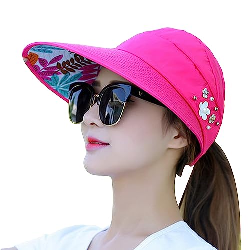 Outdoorhut Damen Mädchen Visoren Cap Einstellbar Outdoor Hut Sonnenschutz Sonnenblende Kappe Große Schirm Sonnenhut Abnehmbar Atmungsaktiv Schirmcap UV Schutz Schlapphut für Urlaub Fahrrad Outdoorhut Damen Mädchen Visoren Cap Einstellbar Outdoor Hut Sonnenschutz Sonnenblende Kappe Große Schirm Sonnenhut Abnehmbar Atmungsaktiv Schirmcap UV Schutz Schlapphut für Urlaub Fahrrad von Generic