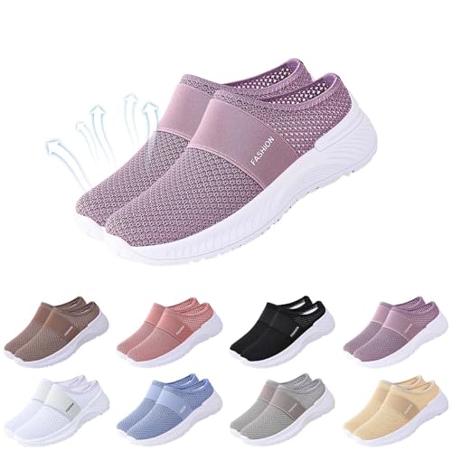 Outlet Angebote Damen Hausschuhe Atmungsaktives Mesh Walkingschuhe Lightweight Weicher Sohle Freizeitschuhe Schlupfschuhe Lässiger Schuhe Leicht Slip On Walking Sneakers Pantoffeln Outlet Angebote Damen Hausschuhe Atmungsaktives Mesh Walkingschuhe Lightweight Weicher Sohle Freizeitschuhe Schlupfschuhe Lässiger Schuhe Leicht Slip On Walking Sneakers Pantoffeln von Generic
