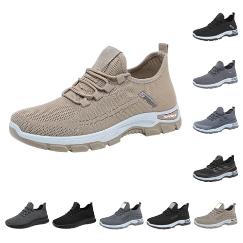 Outlet Angebote Sneaker Turnschuhe Laufschuhe Herren Sportschuhe Freizeitschuhe Mesh Atmungsaktive Leichter Slip On Weicher Sohle Stoffschuhe Lightweight Joggingschuhe Walkingschuhe von Generic
