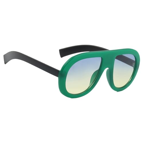 Ovale Sonnenbrille für Damen, ovale Sonnenbrille | Sonnenbrille zum Fahren im Vintage-Stil – klassische Sonnenbrille für Damen und Herren, Sonnenbrille für, grün, Se référer au descriptif von Generic