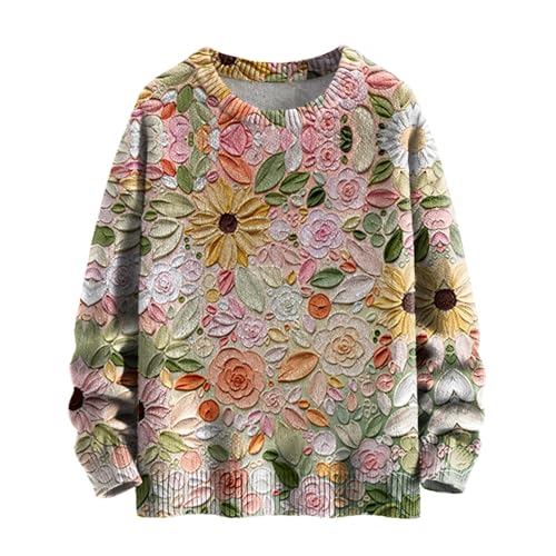 Oversize Pullover Damen Rollkragenpullover Damen Pulver Damen Pulllover Damen strickpulloverr Strickpullover Damen lang Winter weihnachtssweater Herbst Mode Damen von Generic