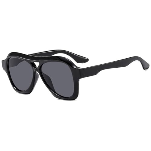 Oversized Frame Herren Outdoor Pendler Sonnenbrille Damen Strand Urlaub Foto Sonnenbrille(Black) von Generic